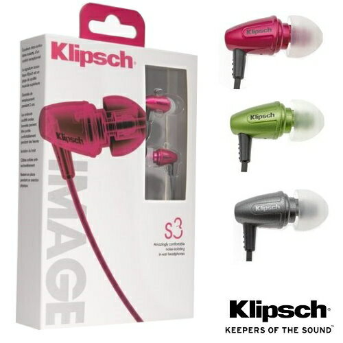 Klipsch Image S3 簡約時尚抗噪密閉型耳道式耳機 行動時尚、迷你輕巧、活潑多彩 
