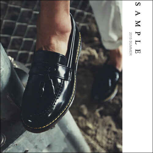 皮鞋【SA13835】韓國製 馬丁厚底流蘇亮皮革紳士鞋【Sample】
