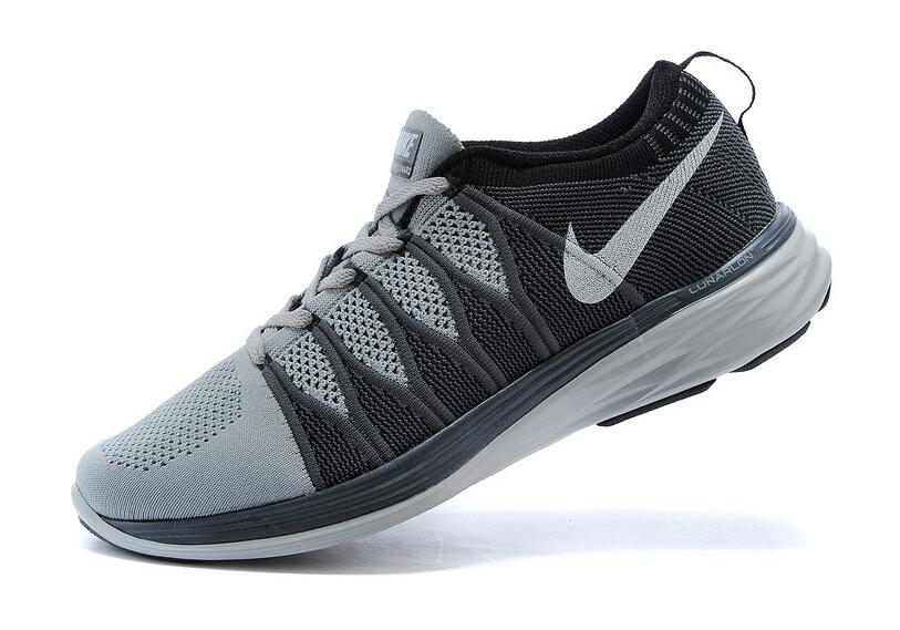 Nike Flyknit Lunar2 運動鞋 休閒鞋 登月6編織飛線慢跑鞋 男生鞋網鞋子（深灰/黑）