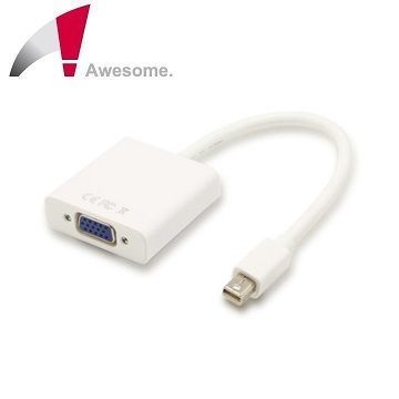 {光華新天地創意電子}Awesome A00240006 mini DP to VGA 轉接器(終身保固) 喔!看呢來 