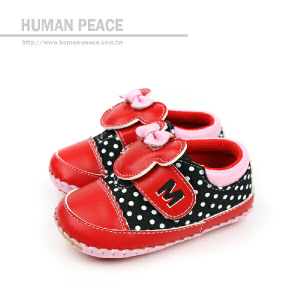 Disney 迪士尼 米妮 米老鼠 寶寶鞋 紅 小童 no805