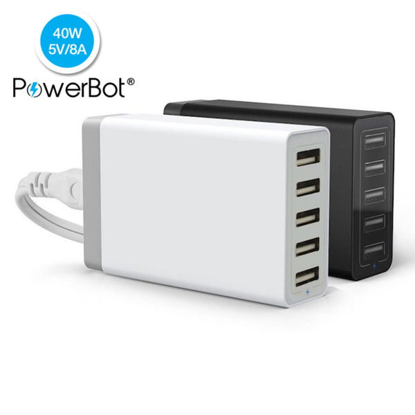美國PowerBot 8A 5Port USB充電器 (PB5000)  