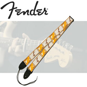 【非凡樂器】FENDER 經典肩帶/背帶【黃白】0990683000 經典改良款原廠公司貨/非一般仿品