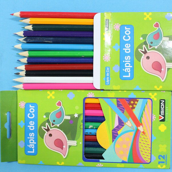 12色色鉛筆 12支12色彩色色鉛筆(紙盒裝12支入)/一包12組入{促20}