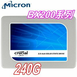 Crucial 美光 Micron SSD BX200 TLC 7mm 240GB SATA3 固態硬碟  