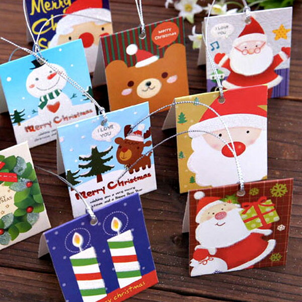 PS Mall 聖誕小賀卡 韓版可愛迷你清新潔日小卡片 聖誕節卡片聖誕卡【J512】