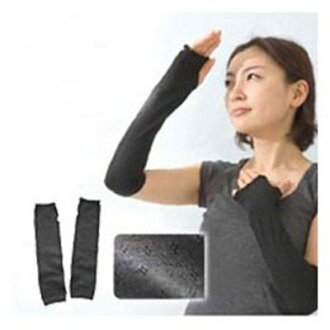 PS Mall 日式防UV長袖套 黑色袖套 防曬袖套【QJ552】