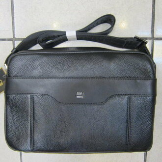 ~雪黛屋~18NINO81 美國正版授權品肩側包100%進口牛皮 紳士斜側包隨身品萬用NI35-12283A黑