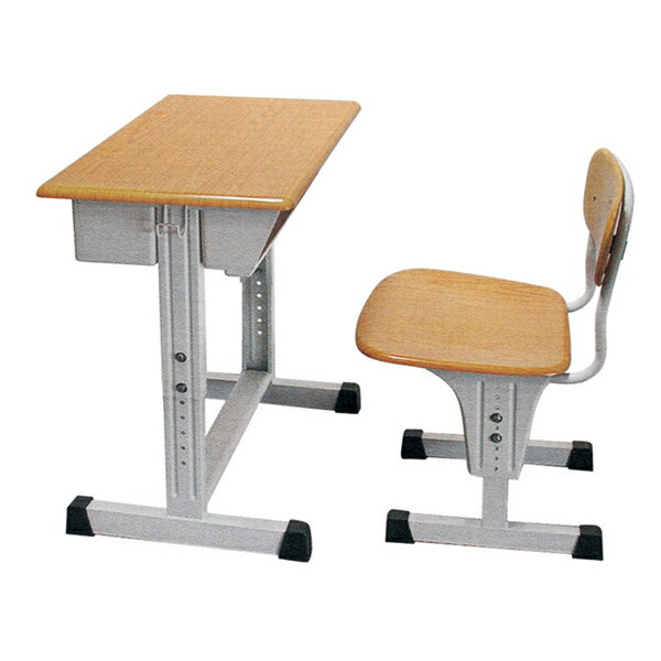 【 IS空間美學 】可調式課桌椅(原木色/整組) 2013-B-197-5