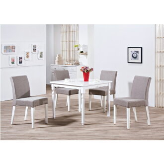 【IS空間美學】莎莉白色3尺餐桌椅組2015-S-412-03