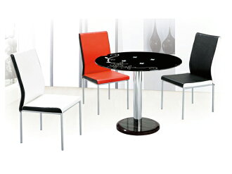 【IS空間美學】《圓桌椅組 》◇一桌三椅◇ 2015-A-305-5