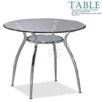 【 IS空間美學 】3尺圓玻璃餐桌