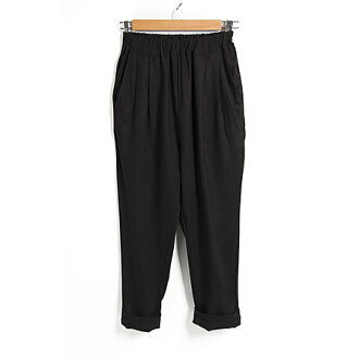 LINAGI里奈子精品【GM565-46-78】韓KOREA 休閒素雅好搭前雙口袋腰間鬆緊帶直筒長褲