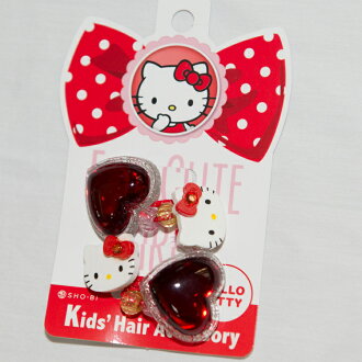 Hello Kitty 髮束髮圈 心形 日本製 正版商品