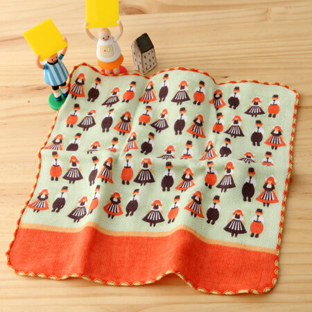 taoru 日本毛巾 町娘_荷蘭傳統服飾 25*25 cm (仕女手巾 紗布毛巾 環遊世界篇)