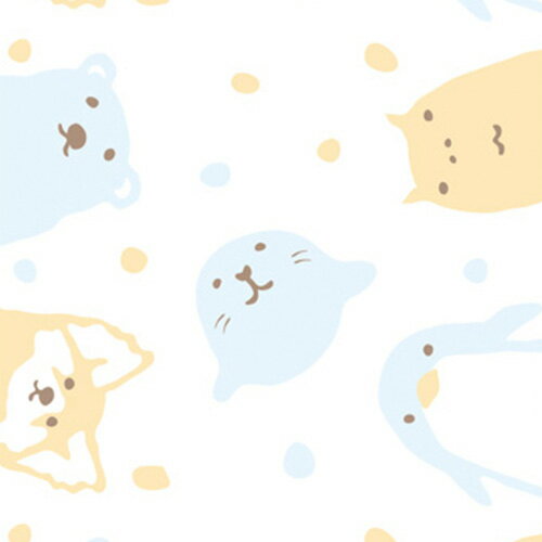 【taoru】北海道動物園 - 動物園的小朋友們 - 日本 兩面紗布毛巾/34x88 cm - 兩面都有可愛動物圖案，市面稀少珍品ㄛ！