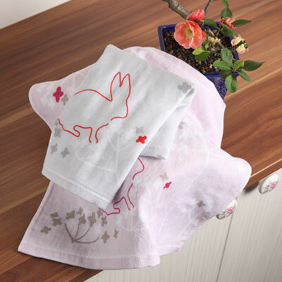 【taoru】花叢間的捉迷藏系列 - 日本 毛巾/34x80 cm - 單面紗布/單面毛圈，吸水佳，超柔軟 ～