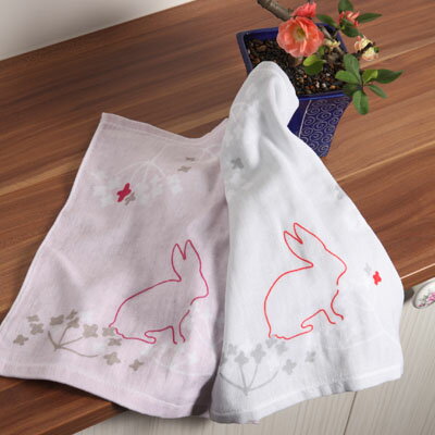【taoru】花叢間的捉迷藏系列 - 日本 小方巾/34x34 cm - 單面紗布/單面毛圈，吸水佳，超柔軟 ～