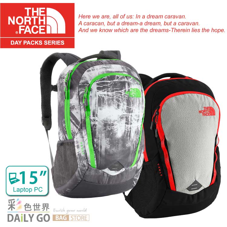 The North Face 15吋電腦背包 27L-多色 CHJ0