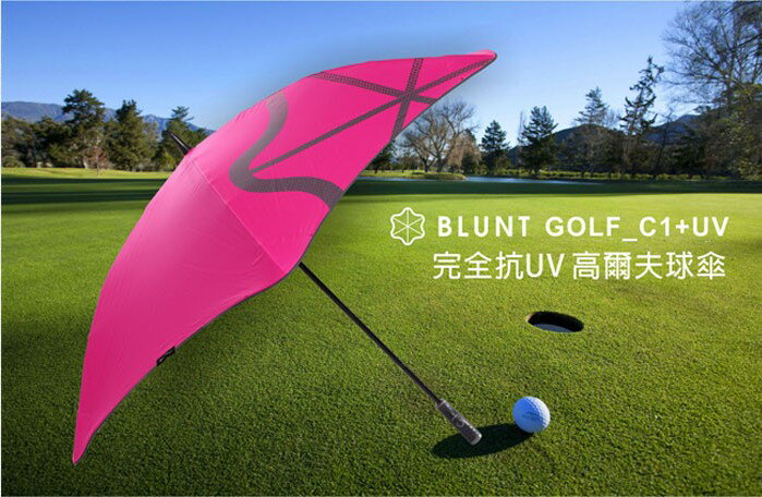 ├登山樂┤紐西蘭Blunt 抗強風傘GOLF_C1+UV超輕量 高爾夫球傘(粉紅) #BLT-CG02-PK