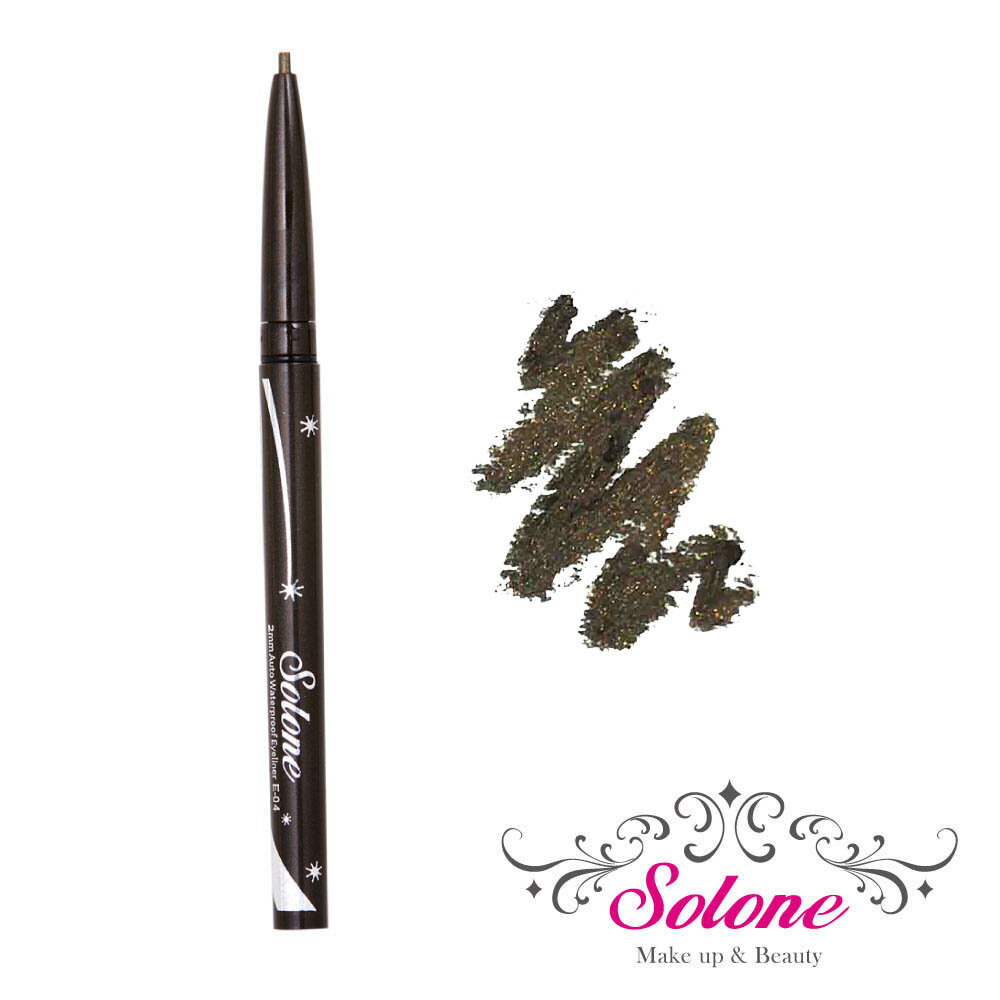 1274-Solone 2mm極細眼線膠筆-金鑽黑