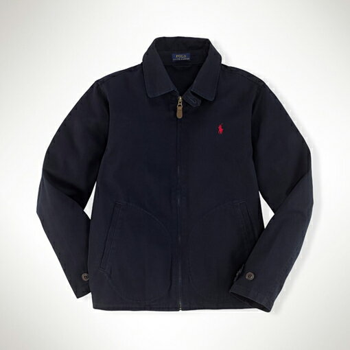 美國百分百【全新真品】Ralph Lauren RL polo 騎士 外套 擋風 夾克 短大衣 深藍色 S號 F846