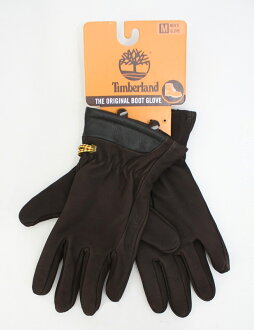 美國百分百【全新真品】Timberland 男 女 騎士風格 深棕色 真皮革 保暖手套 配件 免運 M