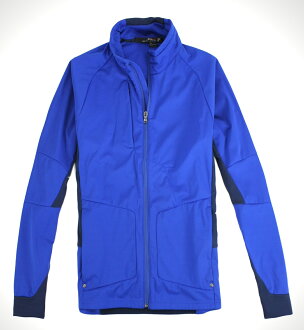 美國百分百【全新真品】Ralph Lauren 男 立領夾克 運動外套 防水風衣 RLX POLO 寶藍 免運 M L