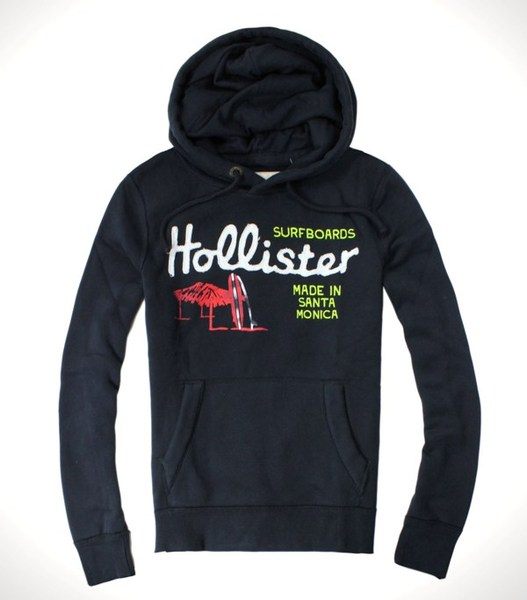 美國百分百【全新真品】Hollister Co. HCO 男 海鷗 深藍 長袖 連帽 套頭 T恤 Tee 外套 S M L號
