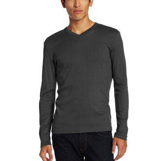 美國百分百【全新真品】Calvin Klein 針織衫 CK 長袖 T恤 螺紋 灰色 素面 V領 M L XL E504