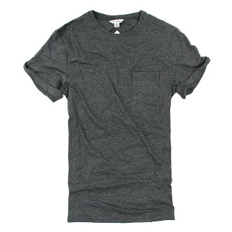 美國百分百【Calvin Klein】上衣 CK 短袖 T恤 T-shirt 短T 口袋 深灰 男 素面 S號 F025