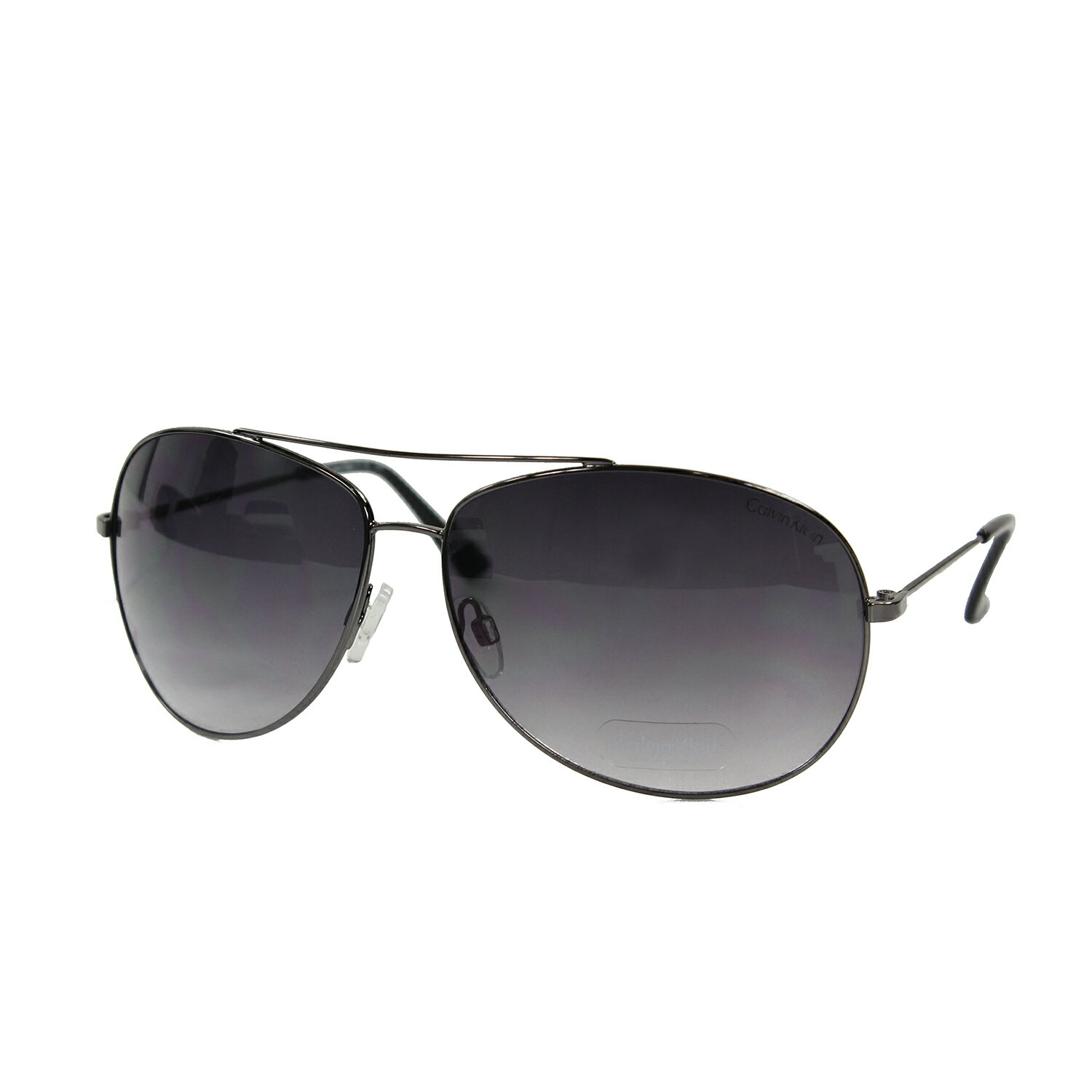 美國百分百【全新真品】Calvin Klein 太陽眼鏡 CK 墨鏡 配件 眼鏡 大鏡框 抗UV 飛行 銀灰 F063
