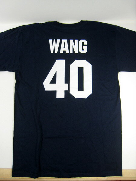 美國百分百【全新真品】MAJESTIC MLB 紐約洋基隊 40號 王建民 男生 T-SHIRT T恤 球衣
