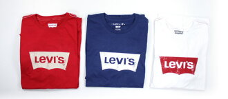 美國百分百【全新真品】LEVIS 男 短袖T恤 T-shirt 個姓T 經典LOGO款 紅 藍 白 美國寄件