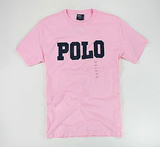 美國百分百【全新真品】Ralph Lauren RL POLO 文字 短袖 T恤 T-shirt Tee 粉紅色 S號 免運