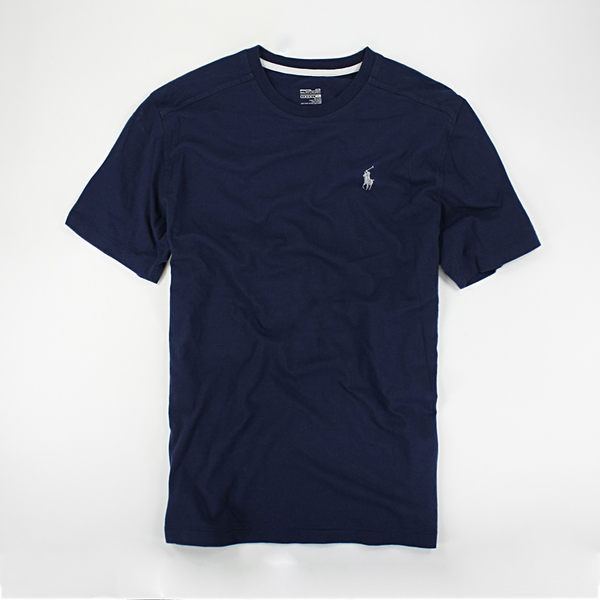 美國百分百【全新真品】Ralph Lauren RL POLO 男 短袖 T恤 反光條 快乾 特色款 深藍 XS S號