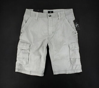 美國百分百【全新真品】Calvin Klein CK 男短褲 工作短褲 休閒短褲 淺灰色 卡其短褲 32 36腰