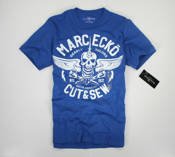 美國百分百【全新真品】marc ecko 美國 潮流 骷顱頭 cut&sew 設計T 男 短袖 T恤 T-shirt 空運回台