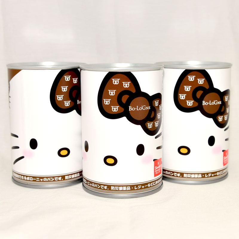 Hello Kitty 防災儲備麵包罐頭 可愛擺飾 日本製正版商品 超實用 巧克力口味