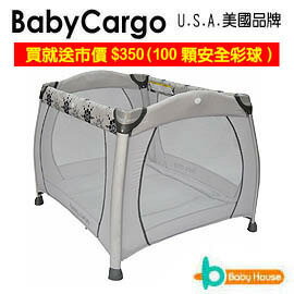 [Baby House] BabyCargo 美式雙層遊戲床《加贈100顆安全彩球》【愛兒房生活館】