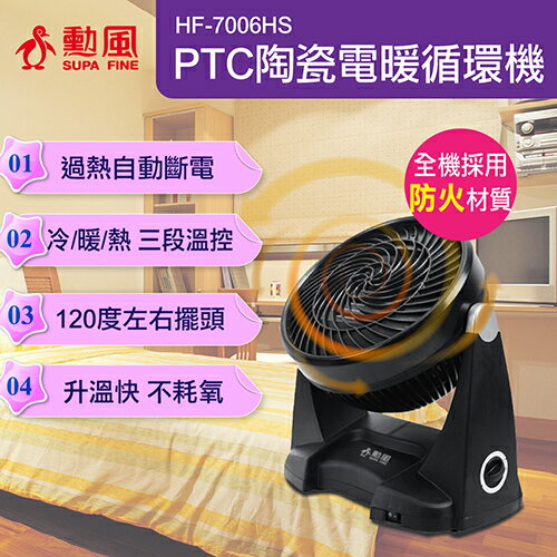 【美致生活館】勳風--PTC陶瓷冷熱電暖器 HF-7006HS