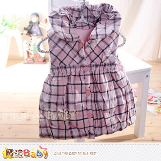 百貨專櫃正品LE18品牌~氣質格紋厚鋪棉背心裙~女童裝~k32024~魔法Baby*Bclothes
