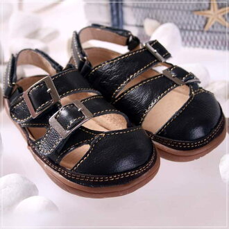 魔法Baby ~KUKI 酷奇全雙真皮潮童鞋~s4709