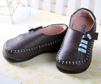 ★ 魔法Baby ★KUKI 酷奇時尚帥氣小紳士柔舒休閒鞋☆男童鞋☆s3283_咖