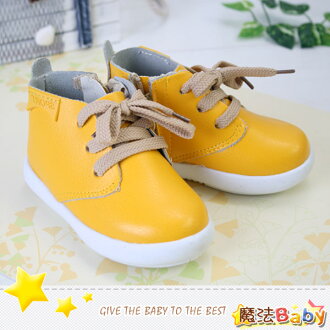 魔法Baby【KUKI酷奇】韓潮質感假綁帶寶寶鞋/學步鞋時尚設計童鞋s4501