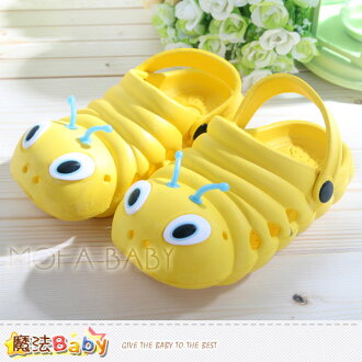 魔法Baby超Q毛毛蟲造型水陸輕便鞋(黃1823)男女童鞋s5997