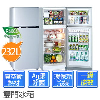 Panasonic 國際牌 NR-B238T-SL鈦銀色 232公升能源效率第1級雙門電冰箱.