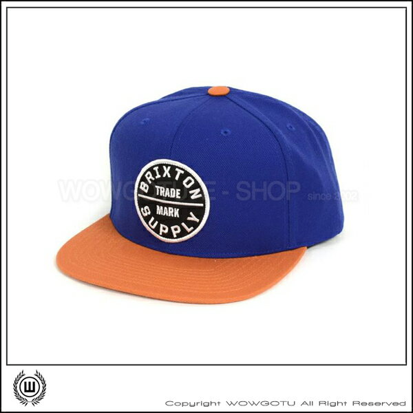 【 BRIXTON 】街頭流行棒球帽 - OATH III 帽款 - 藍橘