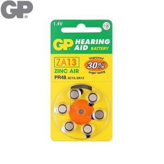 {光華成功NO.1} GP 助 聽 器 用電池ZA13 (6入)(BAT-GPB-ZA13-D6)喔!看呢來