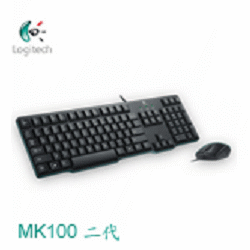 羅技經典有線滑鼠鍵盤組 MK100-2代 2015版920-003647  